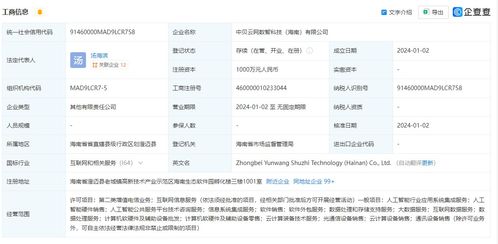 中貝通信在海南成立數(shù)智科技公司，拓展AI業(yè)務(wù)與信息系統(tǒng)集成服務(wù)